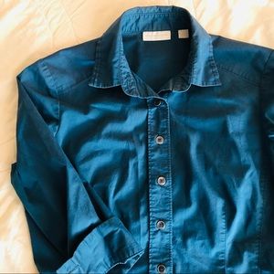 NY&Co. XS Stretch Button Down